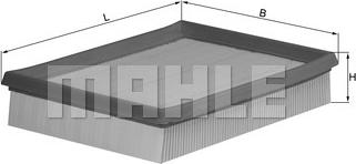 MAHLE LX 643 - Повітряний фільтр autozip.com.ua