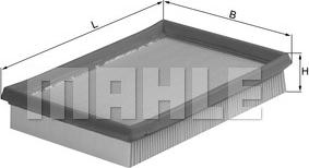 MAHLE LX 675 - Повітряний фільтр autozip.com.ua