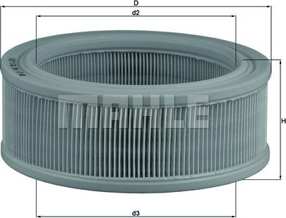 MAHLE LX 140 - Повітряний фільтр autozip.com.ua