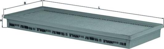 MAHLE LX 1518 - Повітряний фільтр autozip.com.ua