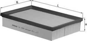 MAHLE LX 1570 - Повітряний фільтр autozip.com.ua