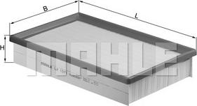 MAHLE LX 157/1 - Повітряний фільтр autozip.com.ua