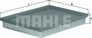 MAHLE LX 1662 - Повітряний фільтр autozip.com.ua