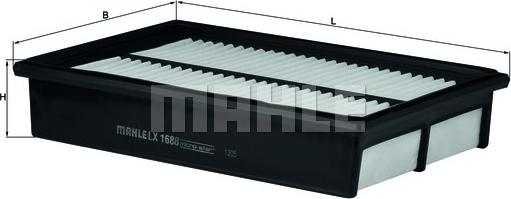 MAHLE LX 1688 - Повітряний фільтр autozip.com.ua