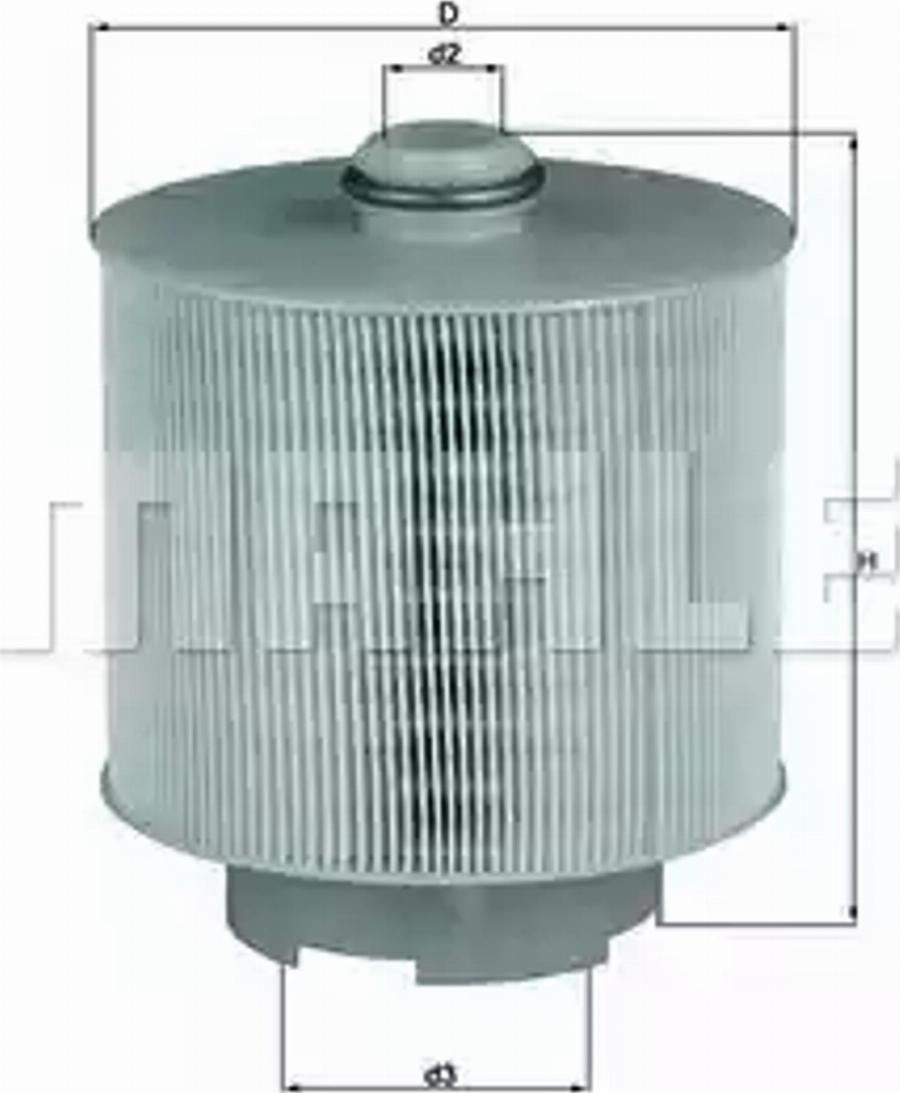 MAHLE LX 1006/1D - Повітряний фільтр autozip.com.ua