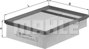 MAHLE LX 1019 - Повітряний фільтр autozip.com.ua