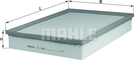 MAHLE LX 1845 - Повітряний фільтр autozip.com.ua