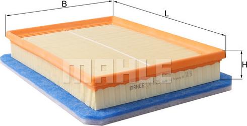 MAHLE LX 1825 - Повітряний фільтр autozip.com.ua