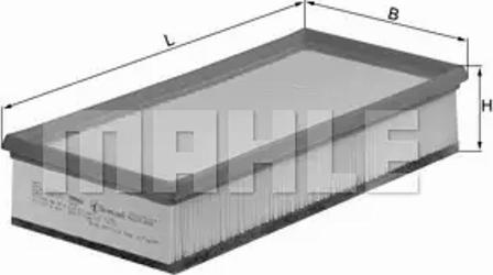 MAHLE LX 1295 - Повітряний фільтр autozip.com.ua