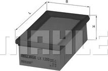 MAHLE LX 1293 - Повітряний фільтр autozip.com.ua