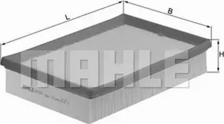 MAHLE LX 1266 - Повітряний фільтр autozip.com.ua