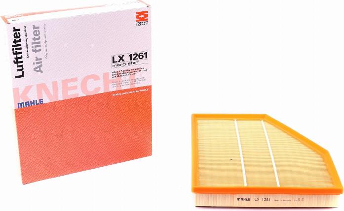 MAHLE LX 1261 - Повітряний фільтр autozip.com.ua