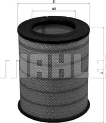 MAHLE LX 1281 - Повітряний фільтр autozip.com.ua