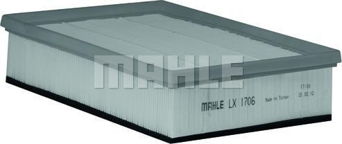 MAHLE LX 1706 - Повітряний фільтр autozip.com.ua