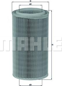 MAHLE LX 852 - Повітряний фільтр autozip.com.ua