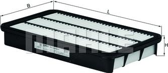 MAHLE LX 810 - Повітряний фільтр autozip.com.ua