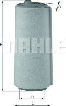 MAHLE LX 823 - Повітряний фільтр autozip.com.ua