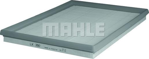 MAHLE LX 390 - Повітряний фільтр autozip.com.ua