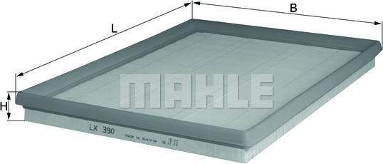 MAHLE LX 390 - Повітряний фільтр autozip.com.ua