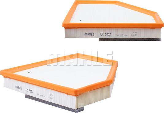 MAHLE LX 3424 - Повітряний фільтр autozip.com.ua