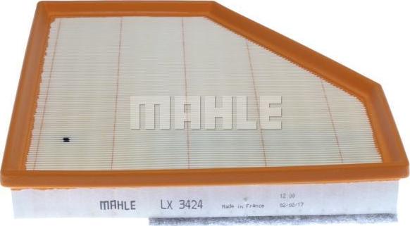 MAHLE LX 3424 - Повітряний фільтр autozip.com.ua