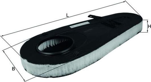 MAHLE LX 3598 - Повітряний фільтр autozip.com.ua