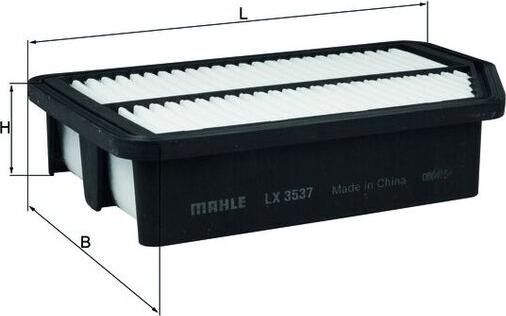 MAHLE LX 3537 - Повітряний фільтр autozip.com.ua