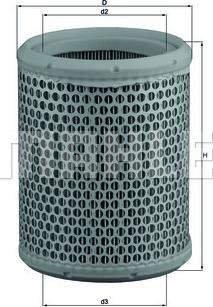 MAHLE LX 384 - Повітряний фільтр autozip.com.ua