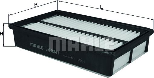 MAHLE LX 3347 - Повітряний фільтр autozip.com.ua
