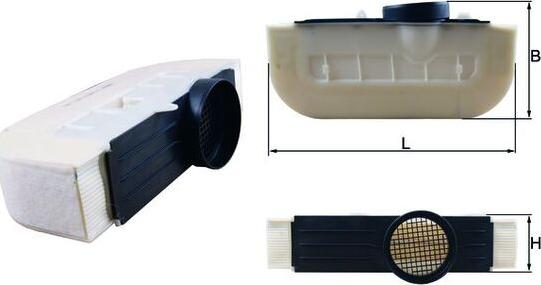 MAHLE LX 3294/4 - Повітряний фільтр autozip.com.ua