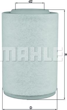 MAHLE LX 3286 - Повітряний фільтр autozip.com.ua