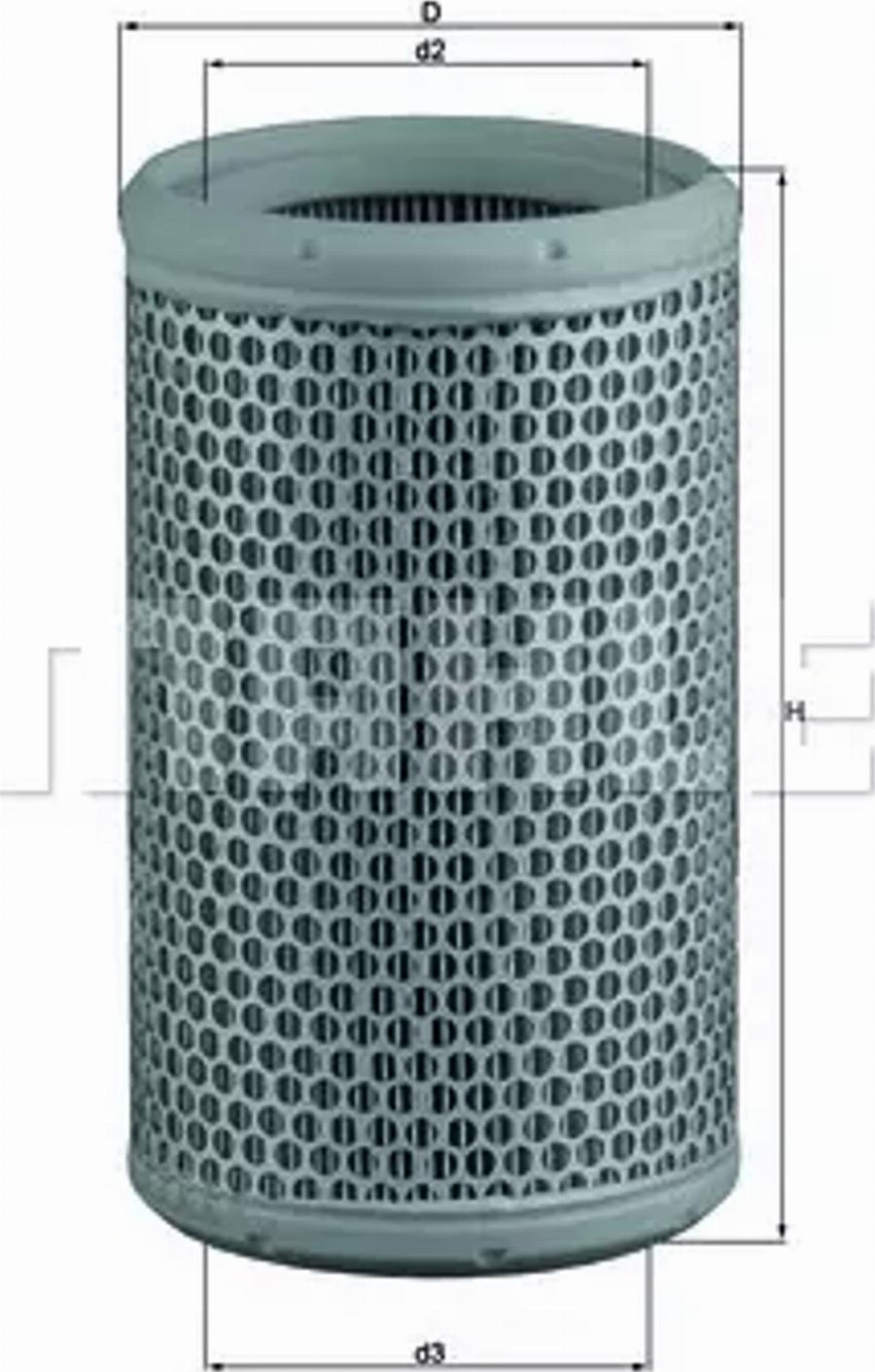 MAHLE LX 290 - Повітряний фільтр autozip.com.ua