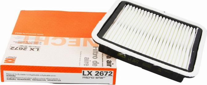MAHLE LX 2672 - Повітряний фільтр autozip.com.ua