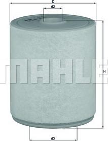 MAHLE LX 2049/4 - Повітряний фільтр autozip.com.ua