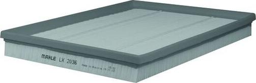MAHLE LX 2036 - Повітряний фільтр autozip.com.ua