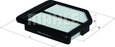 MAHLE LX 2123 - Повітряний фільтр autozip.com.ua