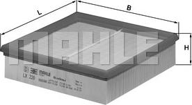MAHLE LX 220 - Повітряний фільтр autozip.com.ua