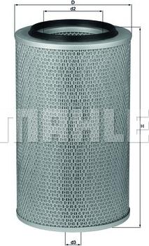MAHLE LX 227 - Повітряний фільтр autozip.com.ua