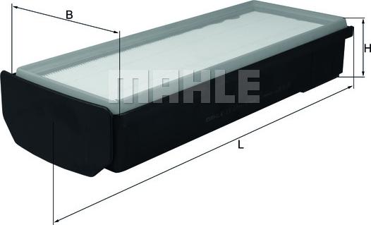 MAHLE LX 2796/1 - Повітряний фільтр autozip.com.ua