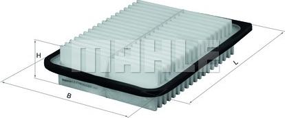MAHLE LX 2792 - Повітряний фільтр autozip.com.ua