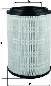 MAHLE LX 2741 - Повітряний фільтр autozip.com.ua
