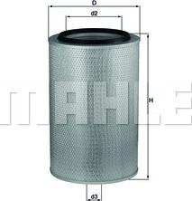 MAHLE LX 273 - Повітряний фільтр autozip.com.ua
