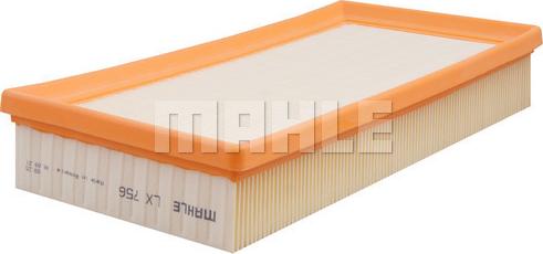 MAHLE LX 756 - Повітряний фільтр autozip.com.ua