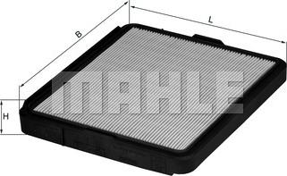 MAHLE LX 75 - Повітряний фільтр autozip.com.ua