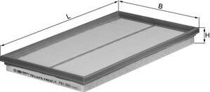 MAHLE LX 781 - Повітряний фільтр autozip.com.ua