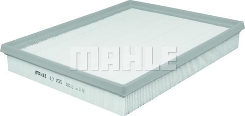 MAHLE LX 735 - Повітряний фільтр autozip.com.ua