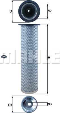 MAHLE LXS 214 - Фільтр додаткового повітря autozip.com.ua