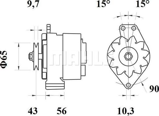 MAHLE MG 95 - Генератор autozip.com.ua