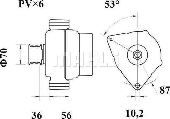 MAHLE MG 96 - Генератор autozip.com.ua