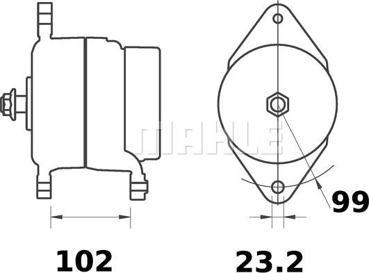 MAHLE MG 490 - Генератор autozip.com.ua